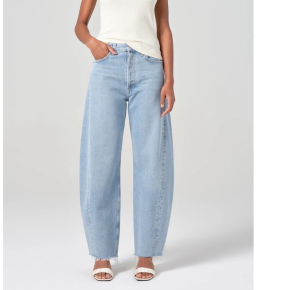 Agolde LUNA PIECED JEAN in VOID - Picture 1 of 5